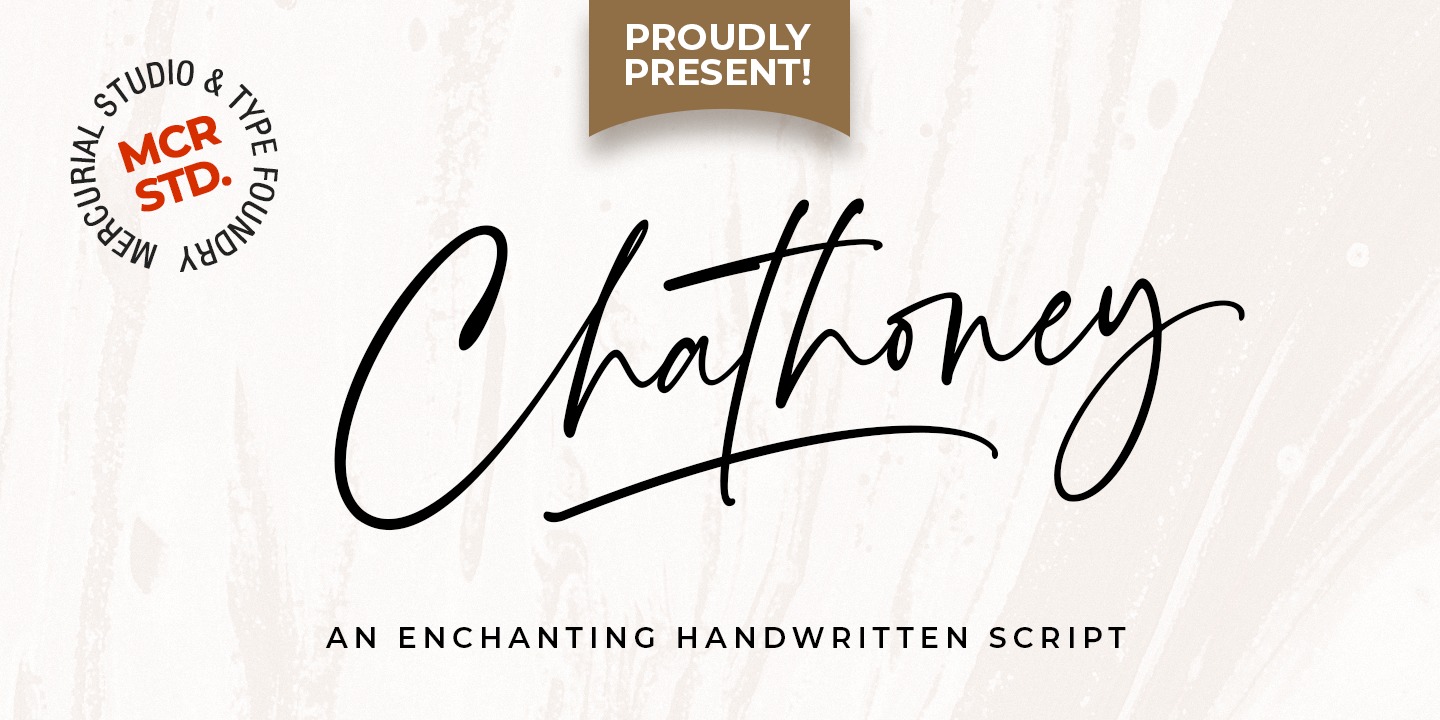Пример шрифта Chathoney